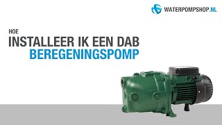 Aansluiten  installeren DAB beregeningspomp  hydrofoorpomp [upl. by Sand]