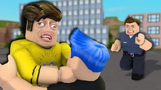 Breaking the ROBLOX LAW in front of POLICE OFFICERS [upl. by Yemrej]