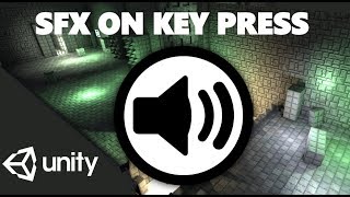 HOW TO PLAY A SOUND ON KEYPRESS IN UNITY WITH C TUTORIAL [upl. by Marba]