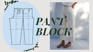 Make Pants that FIT from Scratch  Trouser Block Tutorial  LYDIA NAOMI [upl. by Wixted]