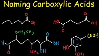 Naming Carboxylic Acids  IUPAC Nomenclature  Organic Chemistry [upl. by Gnues]