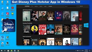 How to Install the Disney Plus Hotstar App for Windows 10 [upl. by Enelhtac999]