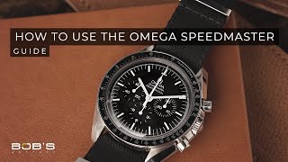 Omega Speedmaster Instruction How To Use The Tachymeter Bezel amp Chronograph Function [upl. by Robinet]