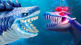 GODZILLA SHARK vs SHARK INVADERS  Hungry Shark Evolution Sharkjira  Part 4  Pungence [upl. by Naik62]