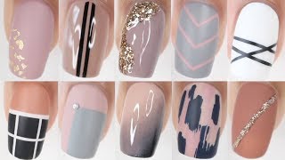 100 EASY nail ideas  HUGE nail art compilation [upl. by Marybelle]