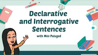 Declarative and Interrogative Sentences [upl. by Evelin]