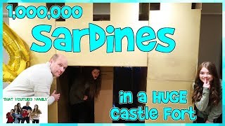 SARDiNES Hide And Seek In A HUGE Castle Box Fort With A Maze  That YouTub3 Family Family Channel [upl. by Efioa]