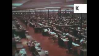 1960s Secretaries Typing in Huge Office [upl. by Akena71]