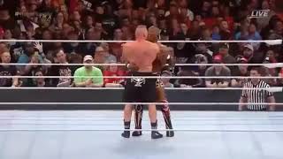 Brock Leaner And Shelton Benjamin Hug Each other Friendship [upl. by Buckie309]