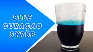 Blue Curacao Syrup Homemade Recipe  Blue Lagoon Syrup Recipe [upl. by Atnahsal]