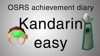 OSRS Kandarin easy diary guide [upl. by Htinek694]