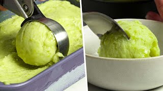 3 Ingredient Grape Sorbet Recipe  Homemade Sorbet [upl. by Boynton124]