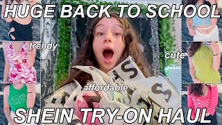 HUGE TRENDY BACK TO SCHOOL SHEIN TRYON HAUL 2021 [upl. by Clein809]