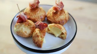 Savoury Profiteroles Filled With Mornay amp Bacon [upl. by Ruthann]