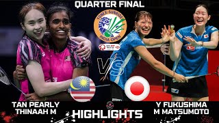 Quarter Final  TAN PTHINAAH M MAS vs Y FUKUSHIMAM MATSUMOTO JPNWD INDIA Open 2025 Badminton [upl. by Ennayhc588]