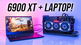 RX 6900 XT Gaming Laptop 🤯 3090 eGPU Comparison [upl. by Adrell]