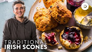 Traditional Irish Scones  EASY Home Baking Recipe [upl. by Fang]