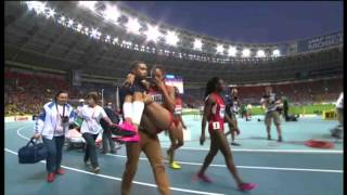 Allyson Felix hamstring injury 200m [upl. by Tessy36]