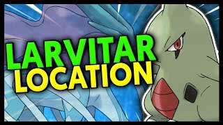 WHERE TO FIND LARVITAR ON POKEMON CRYSTAL [upl. by Tavy]