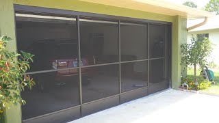 Garage Four Track Screen Door System [upl. by Gabrila]