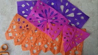 PAPEL PICADO ESTILO MEXICANOFOLKLOR MEXICANO [upl. by Byler]