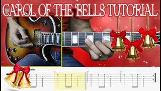 Carol of the Bells Guitar Tutorial  Lesson  Tabs  PlayAlong [upl. by Paddie78]