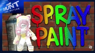 Roblox THE HUNT How To Get SPRAY PAINT Badge [upl. by Nailil242]