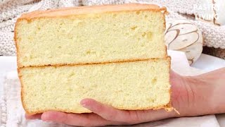 FLUFFY Vanilla Sponge Cake Recipe  The BEST Genoise Sponge Cake [upl. by Silva]