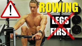 Rowing Machine Why You Should NEVER Row Legs First [upl. by Nagiem843]