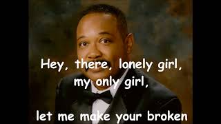 Hey There Lonely Girl EDDIE HOLMAN with lyrics [upl. by Dachia]