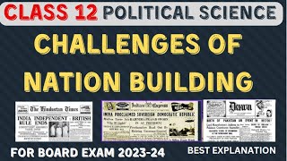 Class 12 Political Science Chapter1 Challenges of Nation Building II CBSE 202324 [upl. by Singleton235]