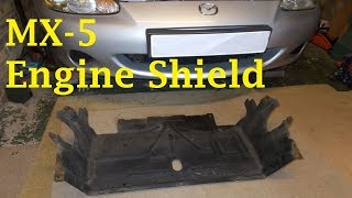 Mazda MX5 Under Engine Shield Removal [upl. by Aissatan]