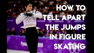 HOW TO TELL APART THE JUMPS IN FIGURE SKATING [upl. by Marti]