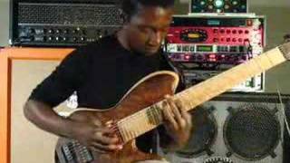 Tosin Abasi playing custom 8 string guitar [upl. by Neellek]