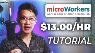 How to Make Money ONLINE with Microworkers Review  Simple Tasks Tutorial [upl. by Irroc]