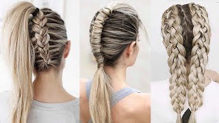 7 Cool and Pretty Braids  Hairstyle Tutorial DIY [upl. by Artinahs]