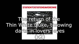 Station to Station  David Bowie  Lyrics [upl. by Rangel631]