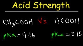 pKa Ka and Acid Strength [upl. by Flavian450]