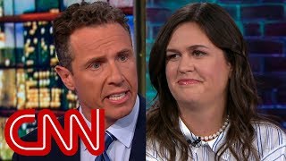 Watch Chris Cuomos full interview with Sarah Sanders [upl. by Aysahc]