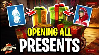 All Fortnite Winterfest Gifts 2022 REVEALED FREE ITEMS [upl. by Negroj]