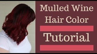 Mulled Wine Hair Color  Burgundy and Red Hair [upl. by Trebloc]