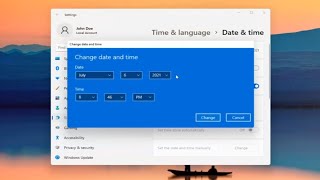 How to Change Date and Time in Windows 11 Tutorial [upl. by Ylirama]