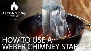 Weber Chimney Starter  How to Use [upl. by Nnilsia]