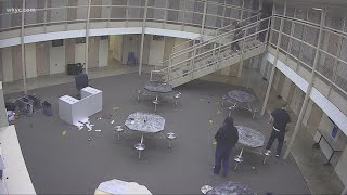 Video released showing large fight inside Portage County Juvenile Detention Center [upl. by Parthenia]