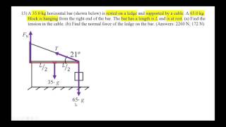 Rotational Equilibrium Problems [upl. by Adleme362]