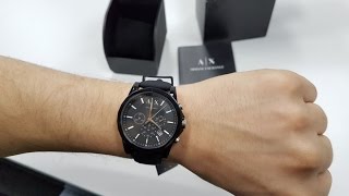 Armani Exchange Mens AX1326 Black Silicone Quartz Watch [upl. by Anette]