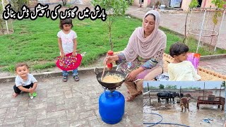 Tufani Barish I Village Rainy Day Routine and Special Dish I Happy Joint Family [upl. by Meehaf62]