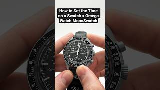 How to set the Time on a Omega x Swatch MoonSwatch Mission to the Moon Chronograph Watch [upl. by Nadab]