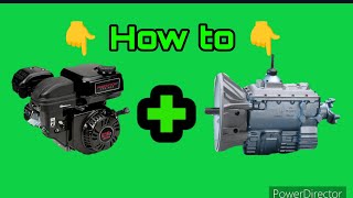 How to connect a gokart engine to a manual transmission Predator Duromax Keyfarm [upl. by Ahscrop]