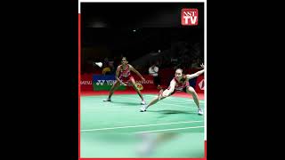 PearlyThinaah beat Malaysia Open champions in Jakarta [upl. by Evannia55]